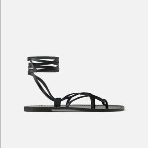 Zara Strappy Leather Sandals